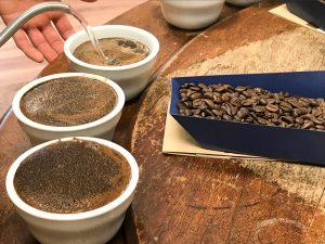 Charleston Coffee Roasters How We Taste Coffee - Filling the Samples