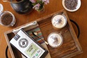 Charleston Coffee Roasters Honey Lavender Cafe au Lait - With Charleston Organic Blend