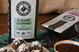 Charleston Coffee Roasters Coffee, Quinoa and Peanut Butter Energy Bites with El Salvador "La Esperanza"