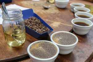 Charleston Coffee Roasters Organic Rwandan Roast - Cupping the Sample Roast